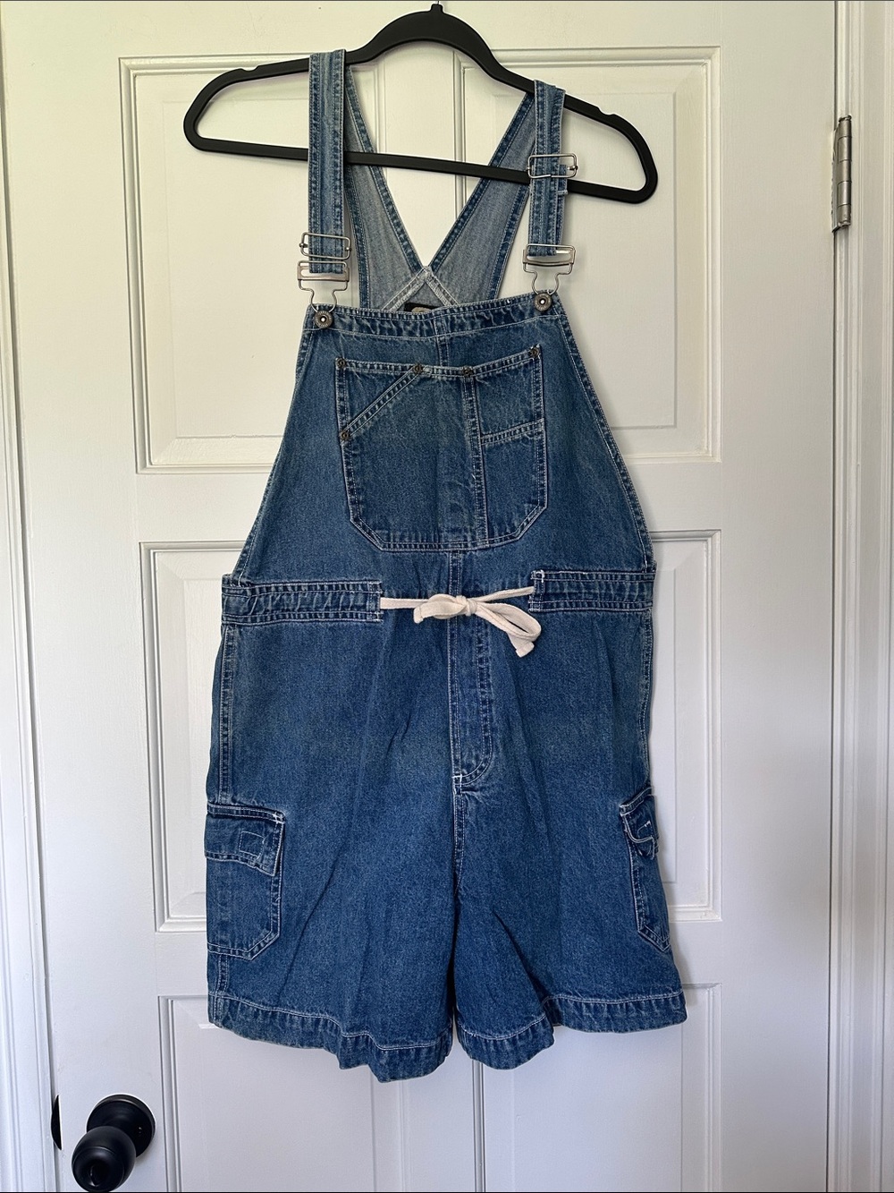 Rue21 gals Vintage 90’s Y2K 100% Cotton Denim Short Overalls Size M